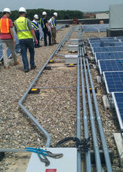 UPDATE: 3.25 megawatt system under construction at United Stationers Supply Facility in NJ