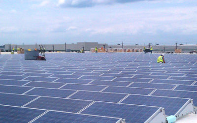 Solar Panels being installed – White Rose Facility in Carteret, NJ